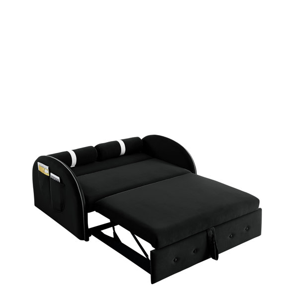 Latitude Run® 55.48" Velvet Sofa Bed & Reviews Wayfair